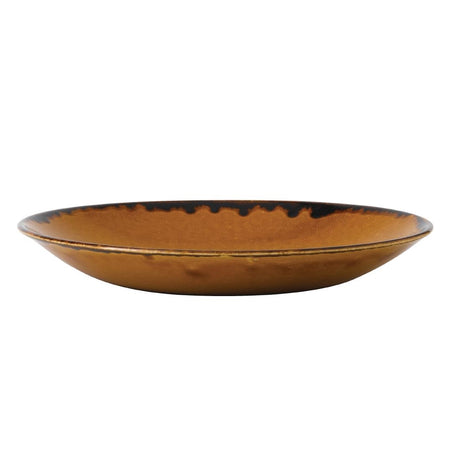 Dudson Harvest Deep Coupe Plates Brown 281mm (Pack of 12) - FC023 Plates Churchill