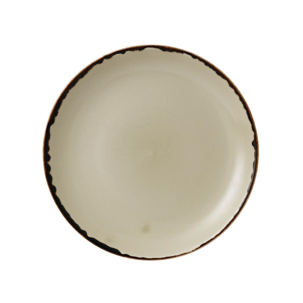 Dudson Harvest Evolve Coupe Plates Linen 217mm (Pack of 12) - FC029 Plates Churchill