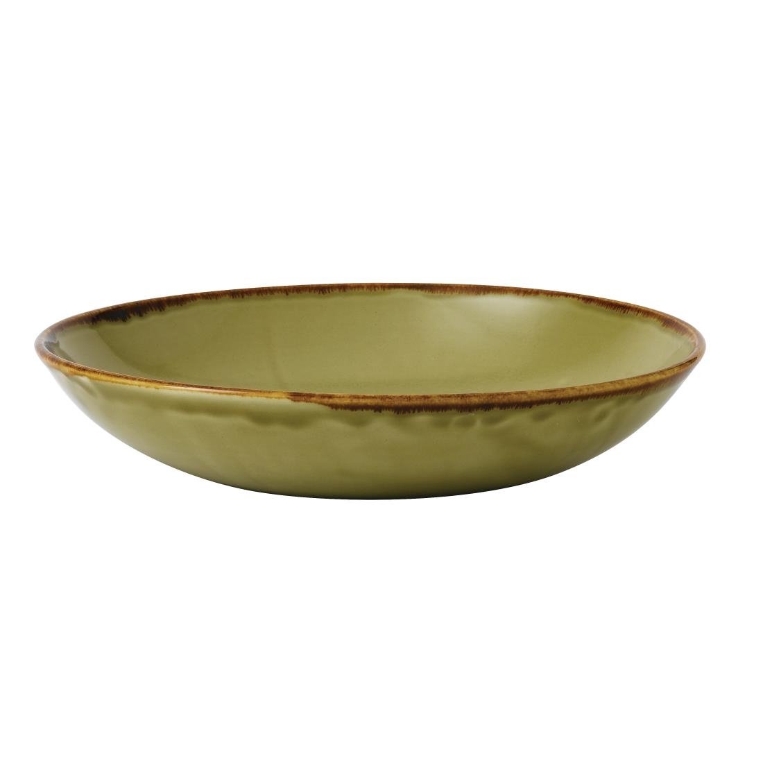 Dudson Harvest Evolve Coupe Bowls Green 182mm (Pack of 12) - FC045 Bowls Churchill