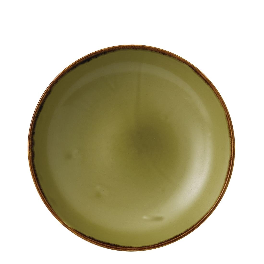 Dudson Harvest Evolve Coupe Bowls Green 182mm (Pack of 12) - FC045 Bowls Churchill