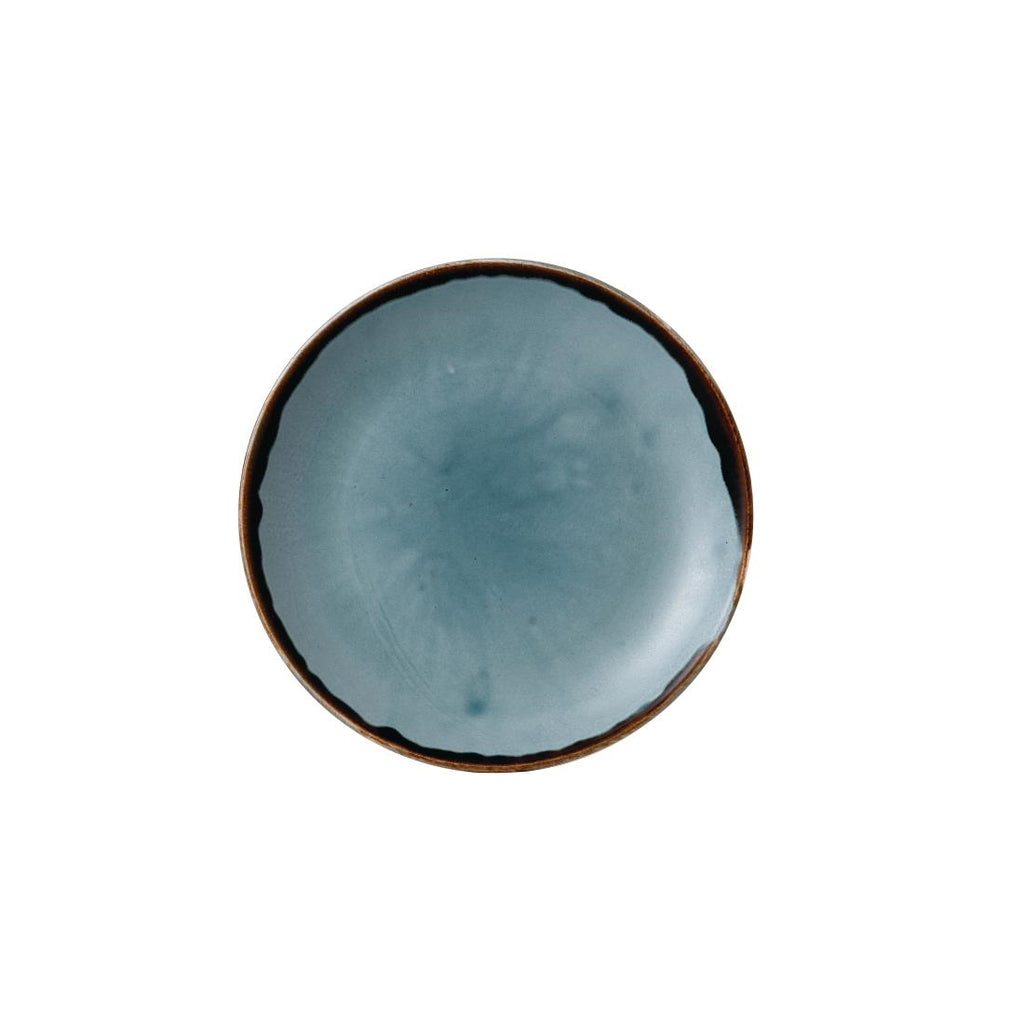 Dudson Harvest Evolve Coupe Plates Blue 165mm (Pack of 12) - FC056 Plates Churchill