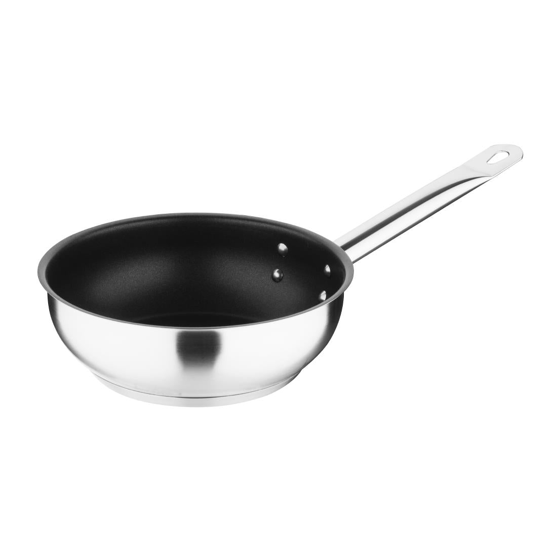 Vogue Stainless Steel Non-Stick Teflon Platinum Plus Sauté Pan 20cm - FC098 Vogue