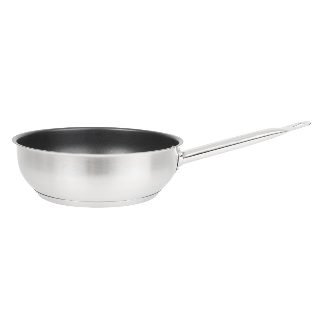 Vogue Stainless Steel Non-Stick Teflon Platinum Plus Sauté Pan 24cm - FC099 Vogue