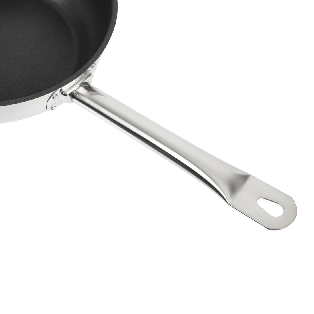 Vogue Stainless Steel Non-Stick Teflon Platinum Plus Sauté Pan 24cm - FC099 Vogue