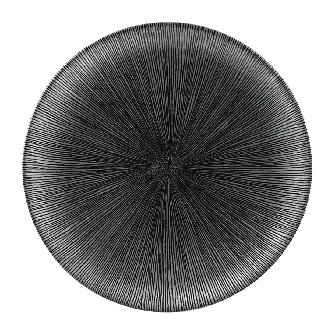 Churchill Studio Prints Agano Coupe Plates Black 260mm (Pack of 12) - FC101 Plates Churchill