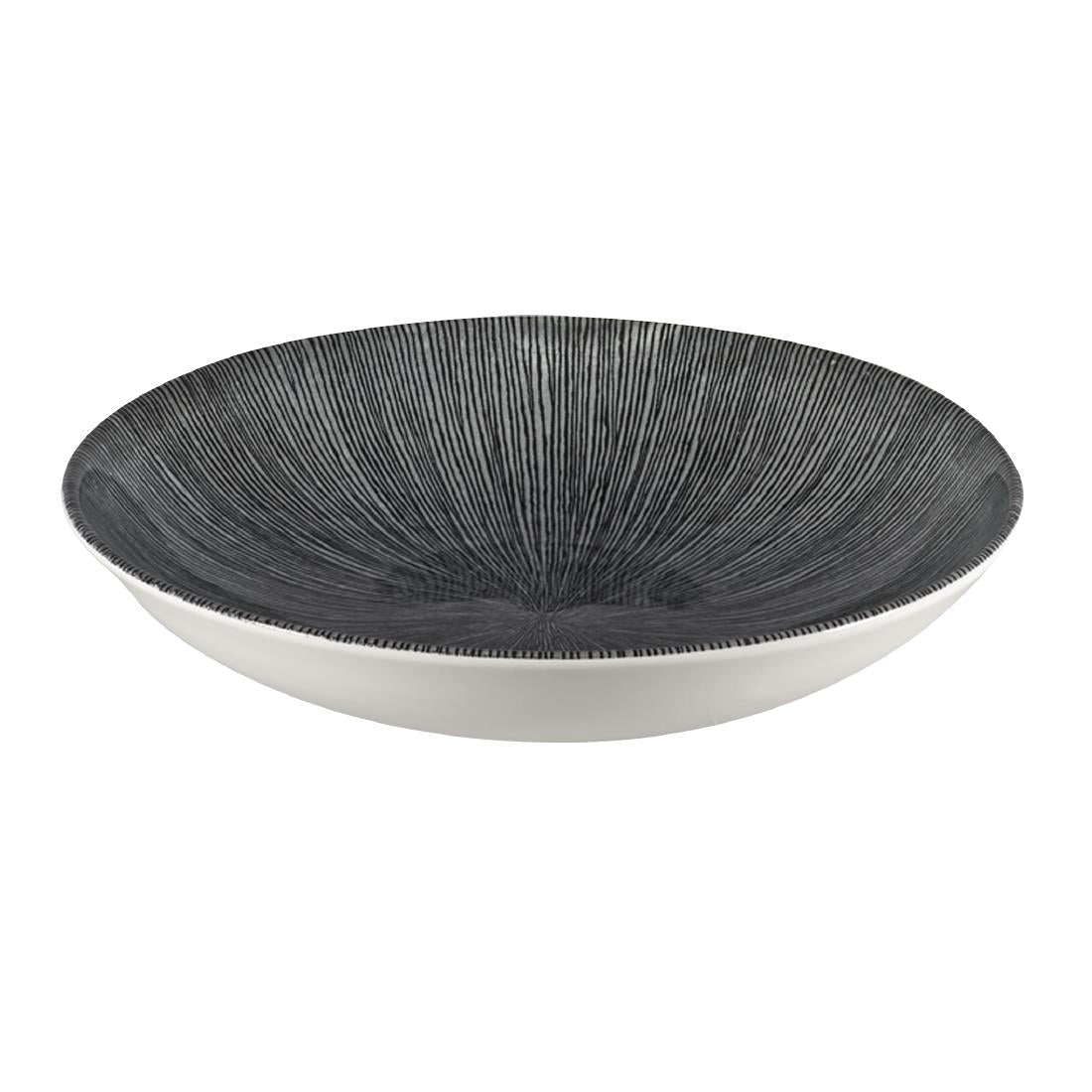 Churchill Studio Prints Agano Coupe Bowls Black 248mm (Pack of 12) - FC104 Bowls Churchill