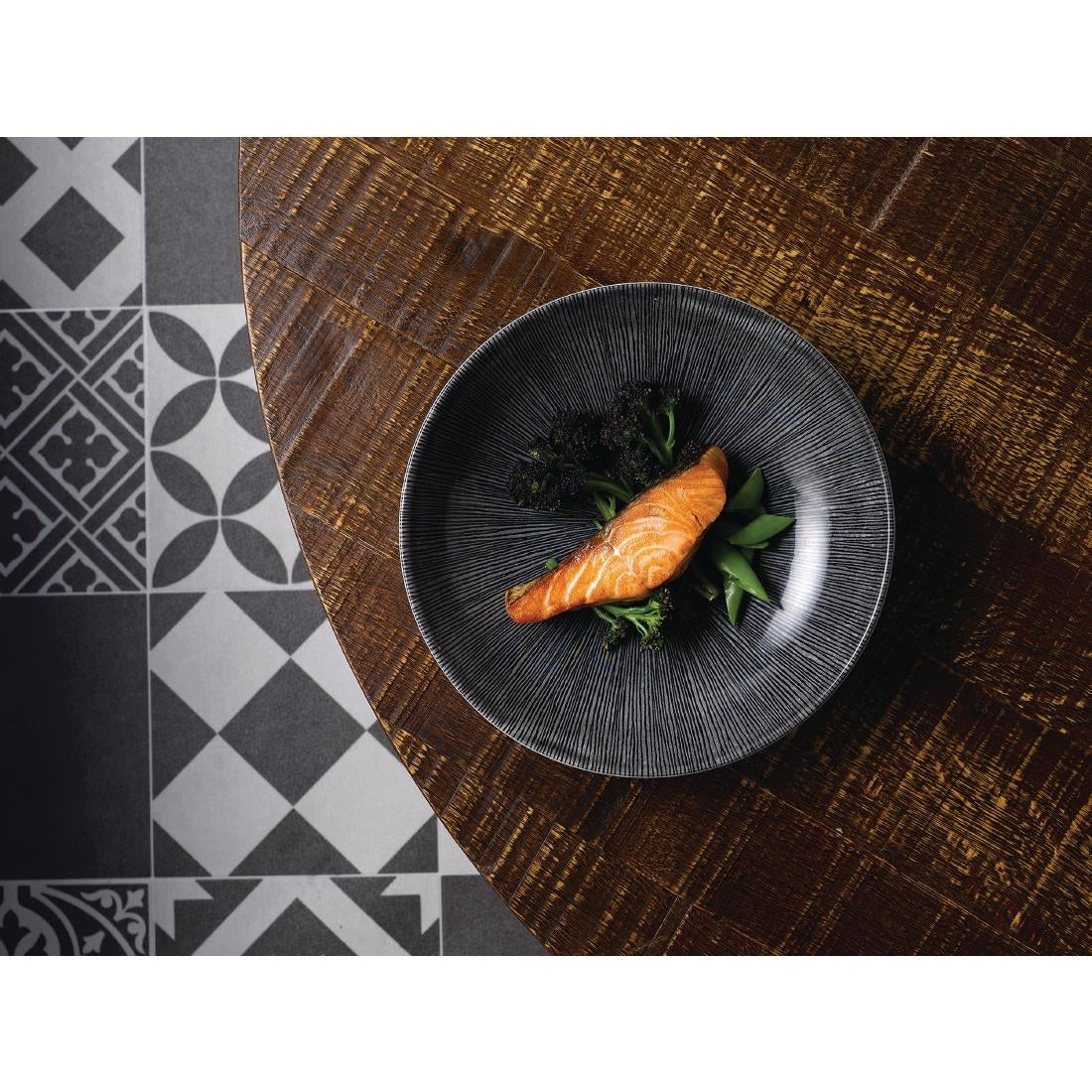 Churchill Studio Prints Agano Coupe Bowls Black 248mm (Pack of 12) - FC104 Bowls Churchill