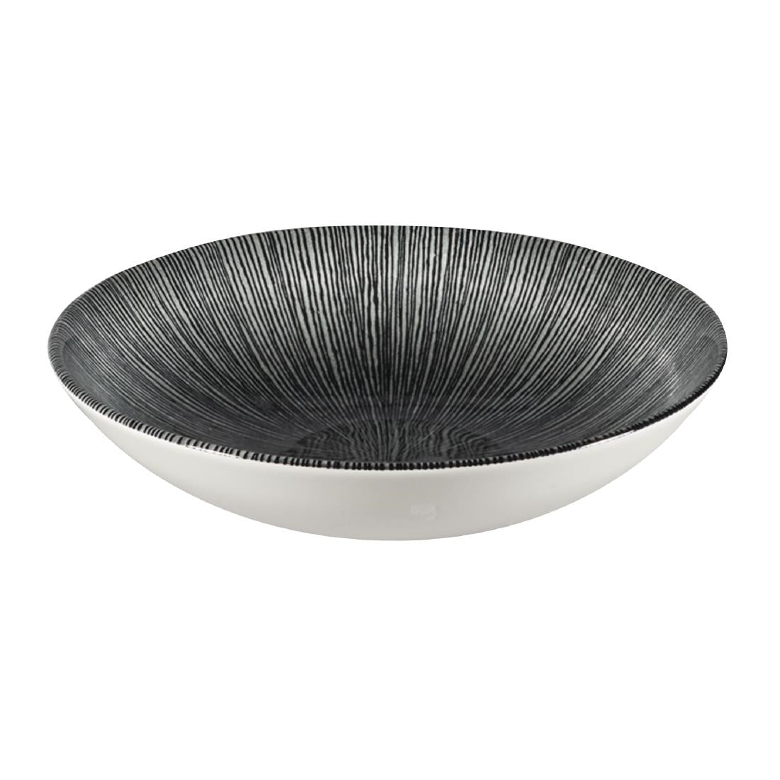 Churchill Studio Prints Agano Coupe Bowls Black 182mm (Pack of 12) - FC105 Bowls Churchill