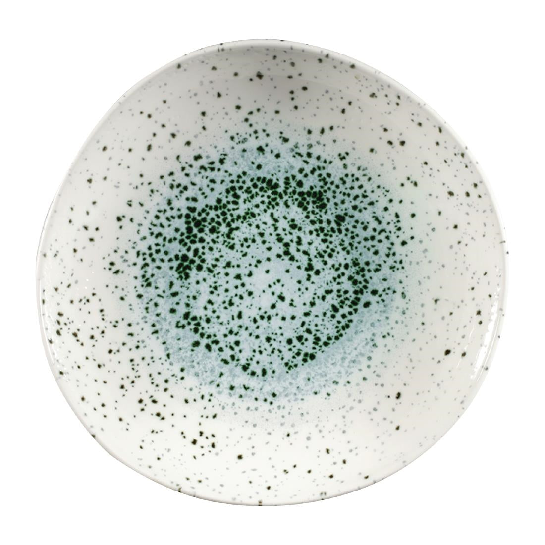Churchill Studio Prints Mineral Green Centre Organic Round Bowls 253mm (Pack of 12) - FC124 Bowls Churchill