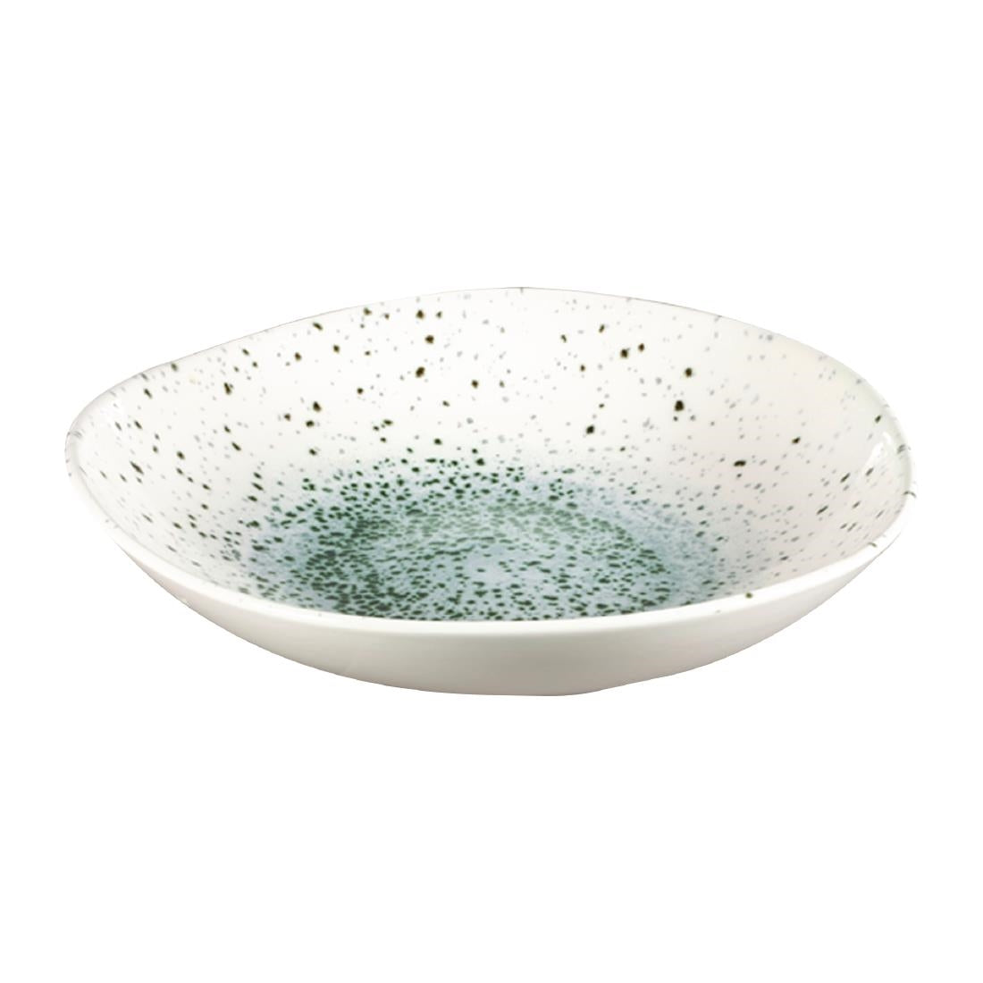 Churchill Studio Prints Mineral Green Centre Organic Round Bowls 253mm (Pack of 12) - FC124 Bowls Churchill