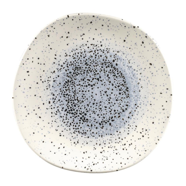 Churchill Studio Prints Mineral Blue Centre Organic Round Plates 264mm (Pack of 12) - FC126 Plates Churchill