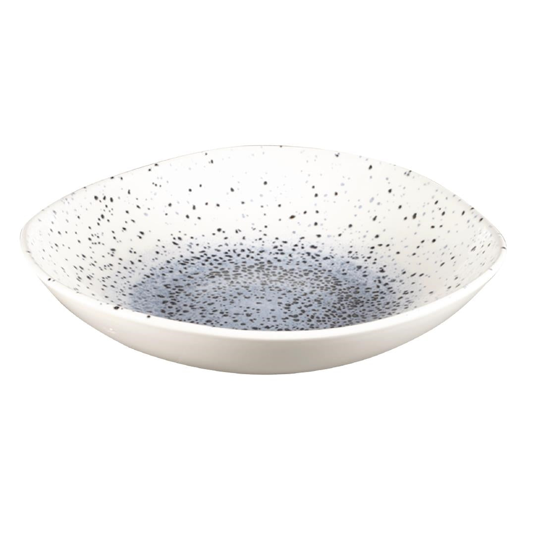 Churchill Studio Prints Mineral Blue Centre Organic Round Bowls 253mm 1.1Ltr (Pack of 12) - FC129 Bowls Churchill