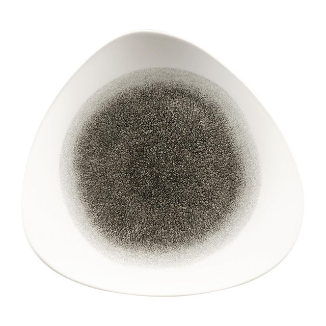 Churchill Studio Prints Raku Triangle Plates Quartz Black 265mm (Pack of 12) - FC131 Plates Churchill