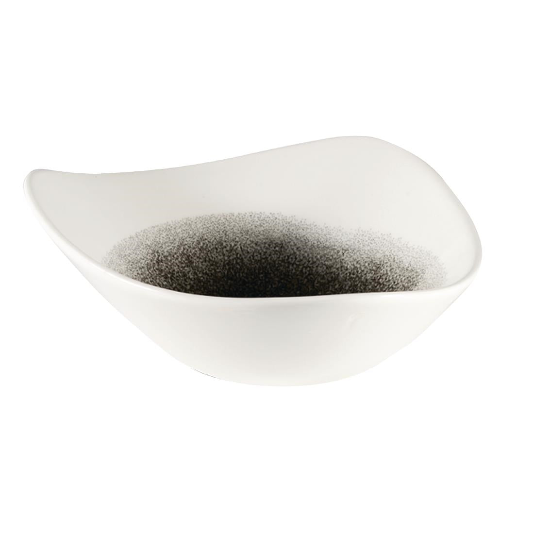 Churchill Studio Prints Raku Triangle Bowls Quartz Black 185mm 370ml (Pack of 12) - FC134 Bowls Churchill