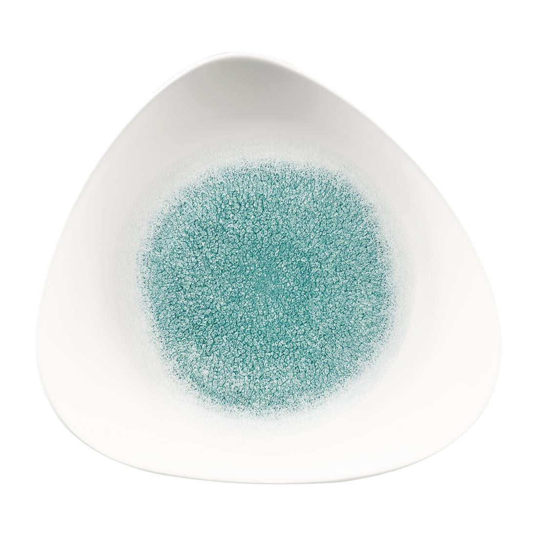 Churchill Studio Prints Raku Triangle Plates Jade Green 311mm (Pack of 6) - FC135 Plates Churchill