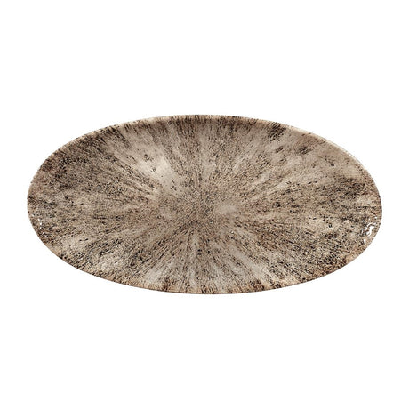 Churchill Studio Prints Stone Chefs Plates Zircon Brown 299 x 150mm (Pack of 12) - FC144 Plates Churchill