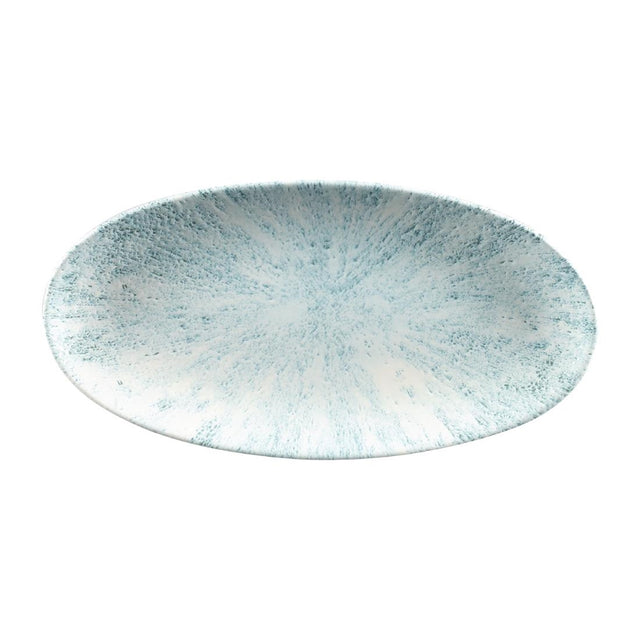 Churchill Studio Prints Stone Chefs Plates Aquamarine 299 x 150mm (Pack of 12) - FC146 Plates Churchill