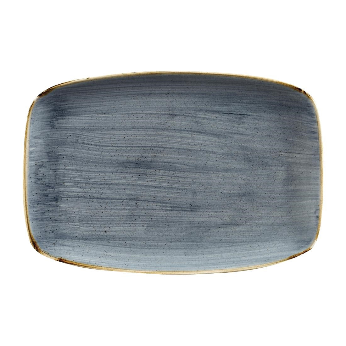 Churchill Stonecast No. 9 Oblong Chefs Plates 355 x 245mm Blueberry (Pack of 6) - FC148 Plates Churchill