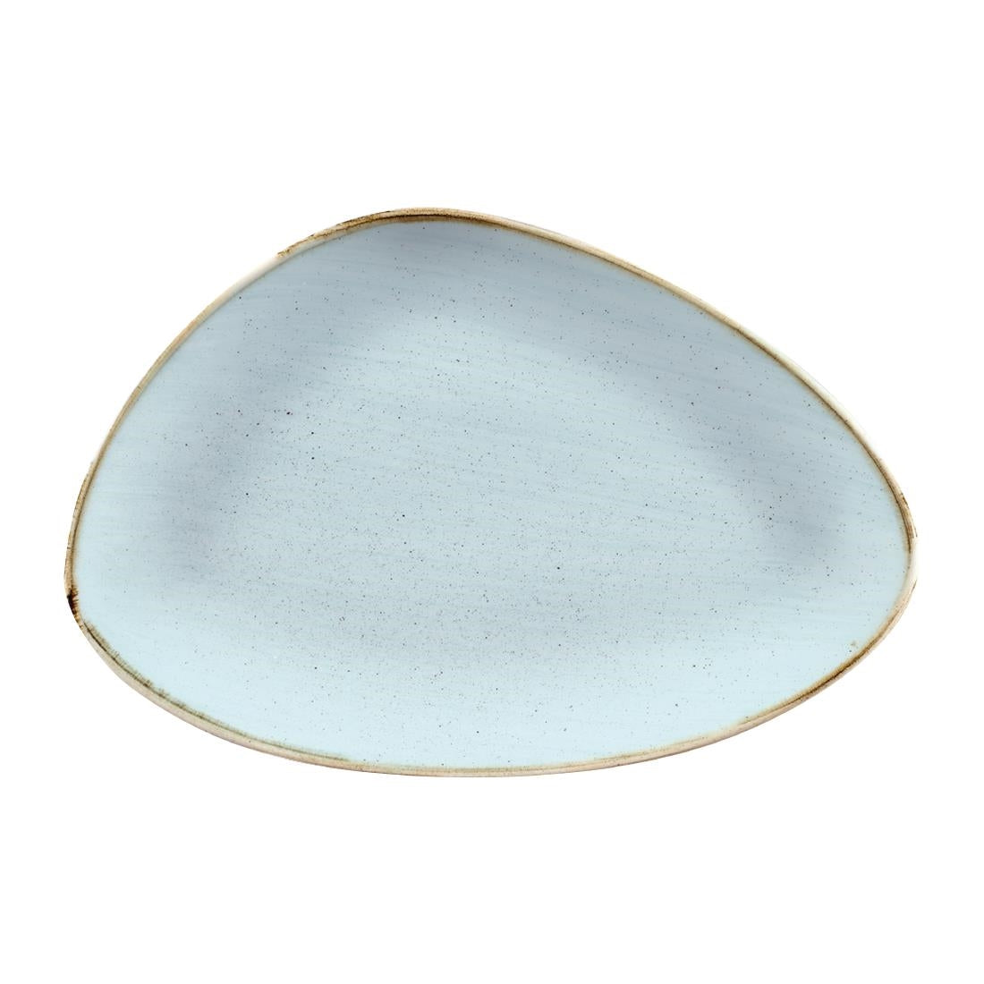 Churchill Stonecast Triangular Chefs Plates Duck Egg 304 x 205mm (Pack of 6) - FC159 Plates Churchill