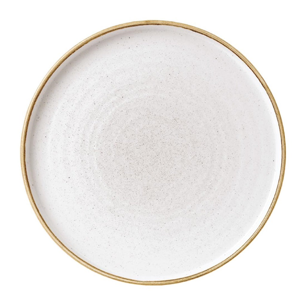 Churchill Stonecast Walled Chefs Plates Barley White 210mm (Pack of 6) - FC162 Plates Churchill