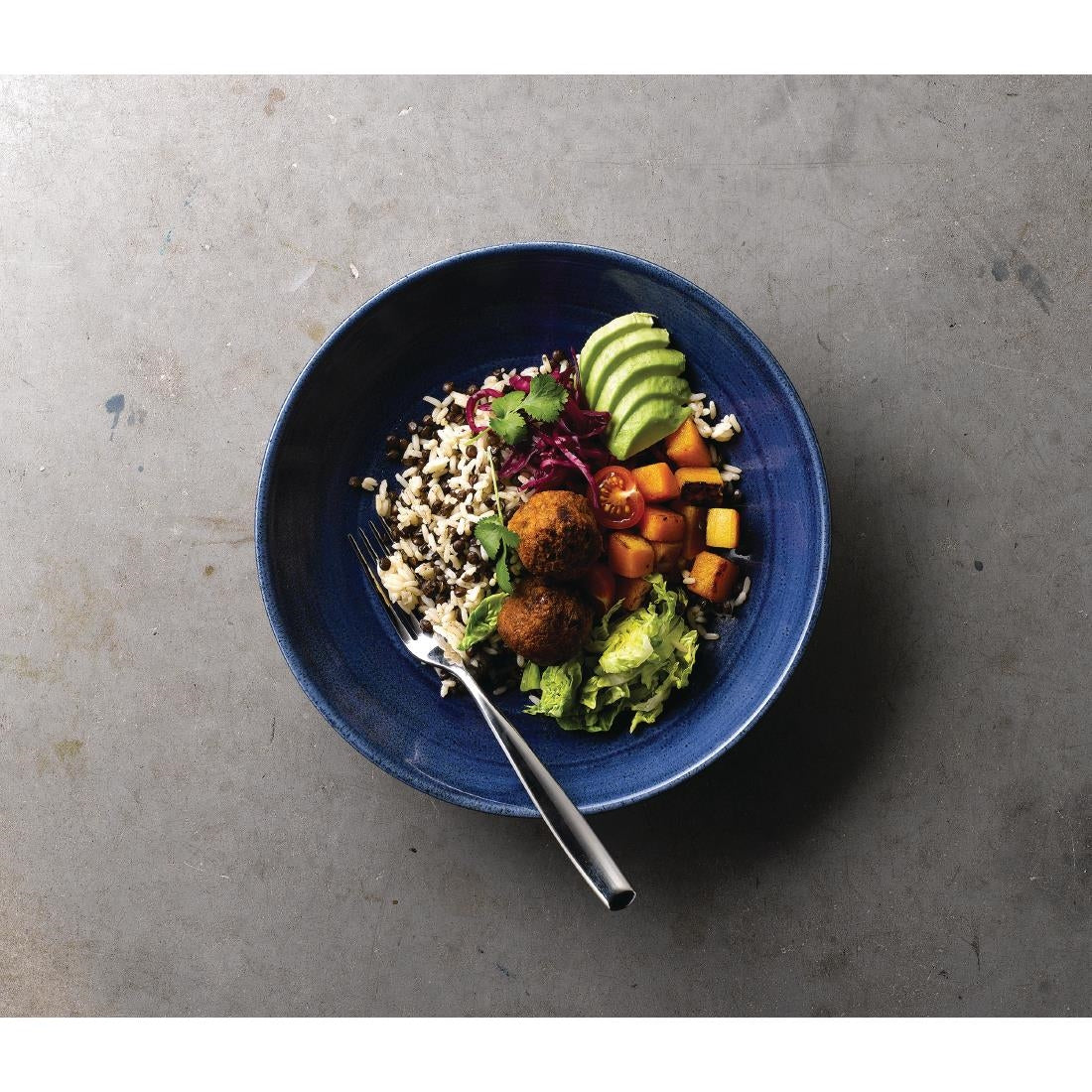 Churchill Stonecast Patina Coupe Bowls Cobalt 248mm (Pack of 12) - FC171 Bowls Churchill