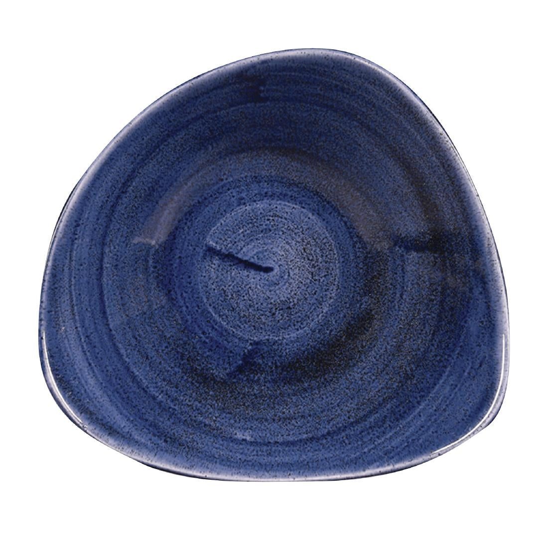 Churchill Stonecast Patina Triangular Bowls Cobalt 235mm (Pack of 12) - FC173 Bowls Churchill