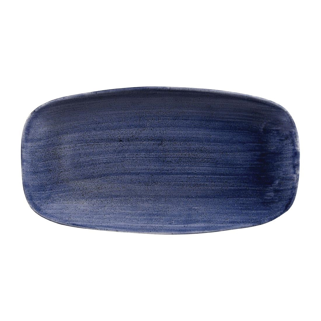Churchill Stonecast Patina No. 4 Chefs Plates Cobalt 355 x 189mm (Pack of 6) - FC176 Plates Churchill