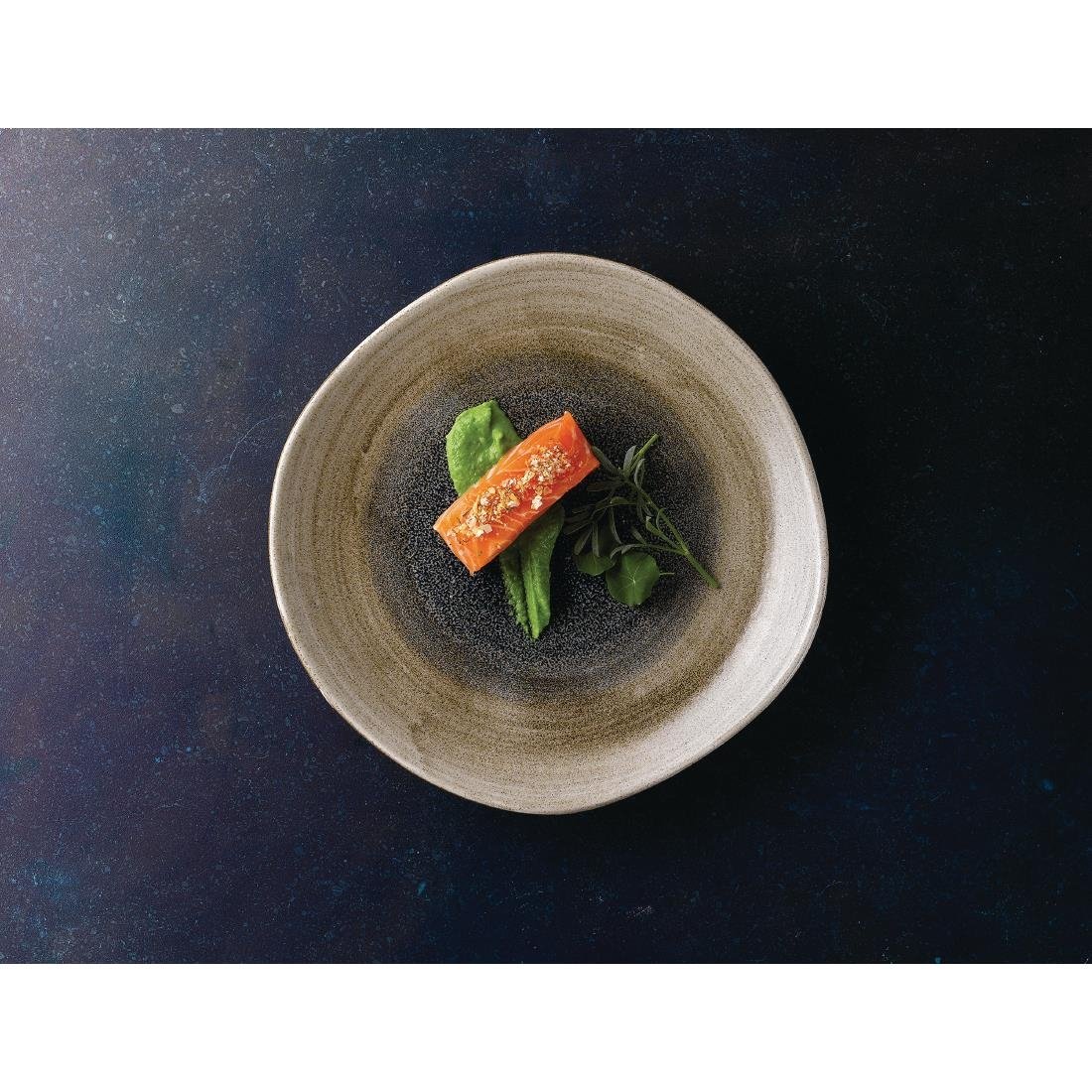 Churchill Stonecast Aqueous Organic Round Plates Bayou Taupe 210mm (Pack of 12) - FC179 Plates Churchill