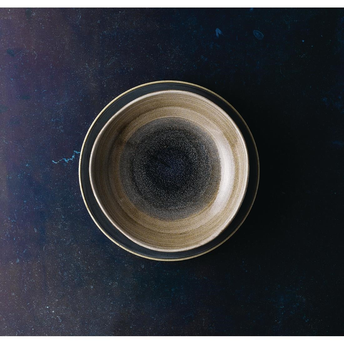 Churchill Stonecast Aqueous Organic Round Bowls Bayou Taupe 253mm (Pack of 12) - FC181 Bowls Churchill