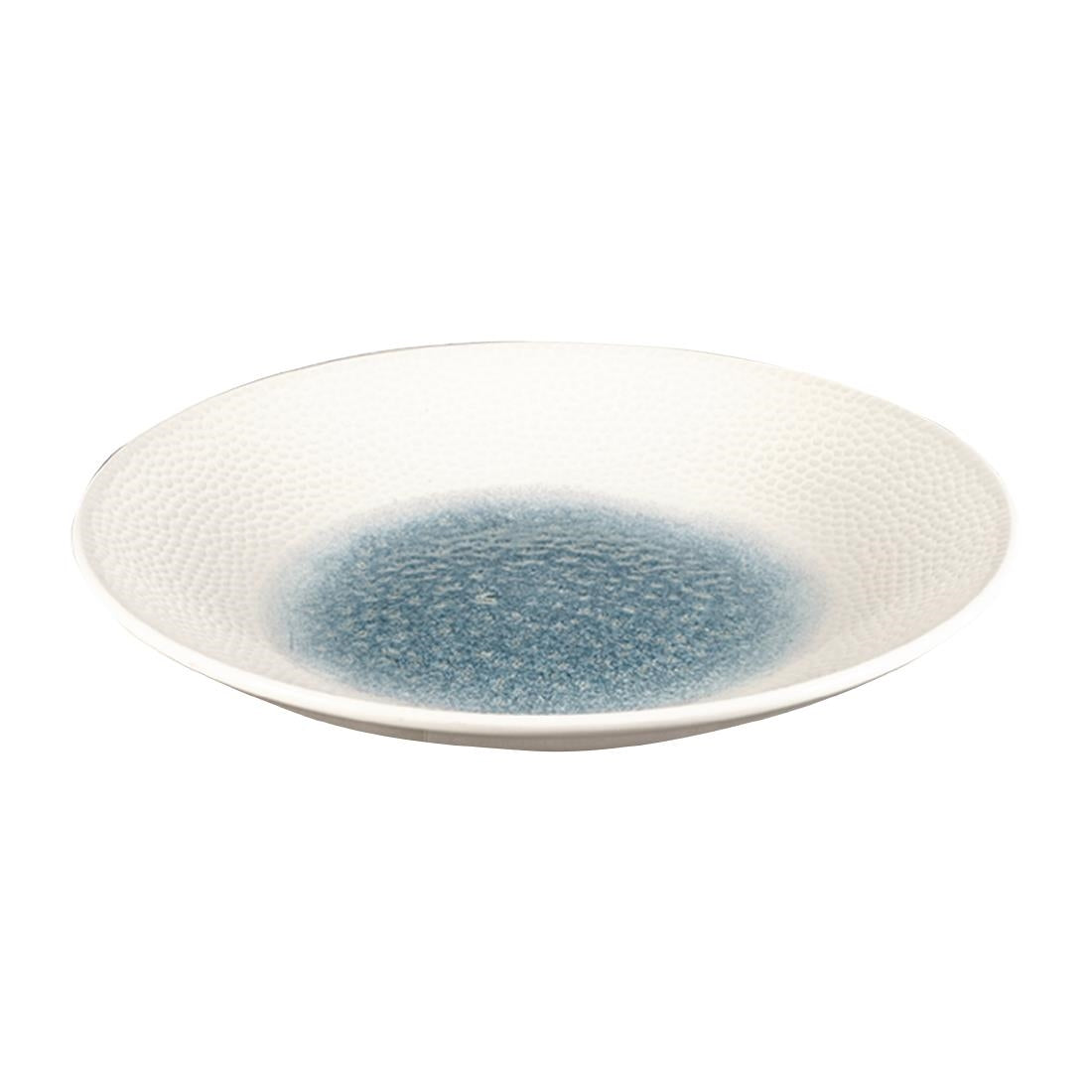 Churchill Isla Centre Print Deep Coupe Plates Topaz Blue 281mm (Pack of 12) - FC184 Plates Churchill
