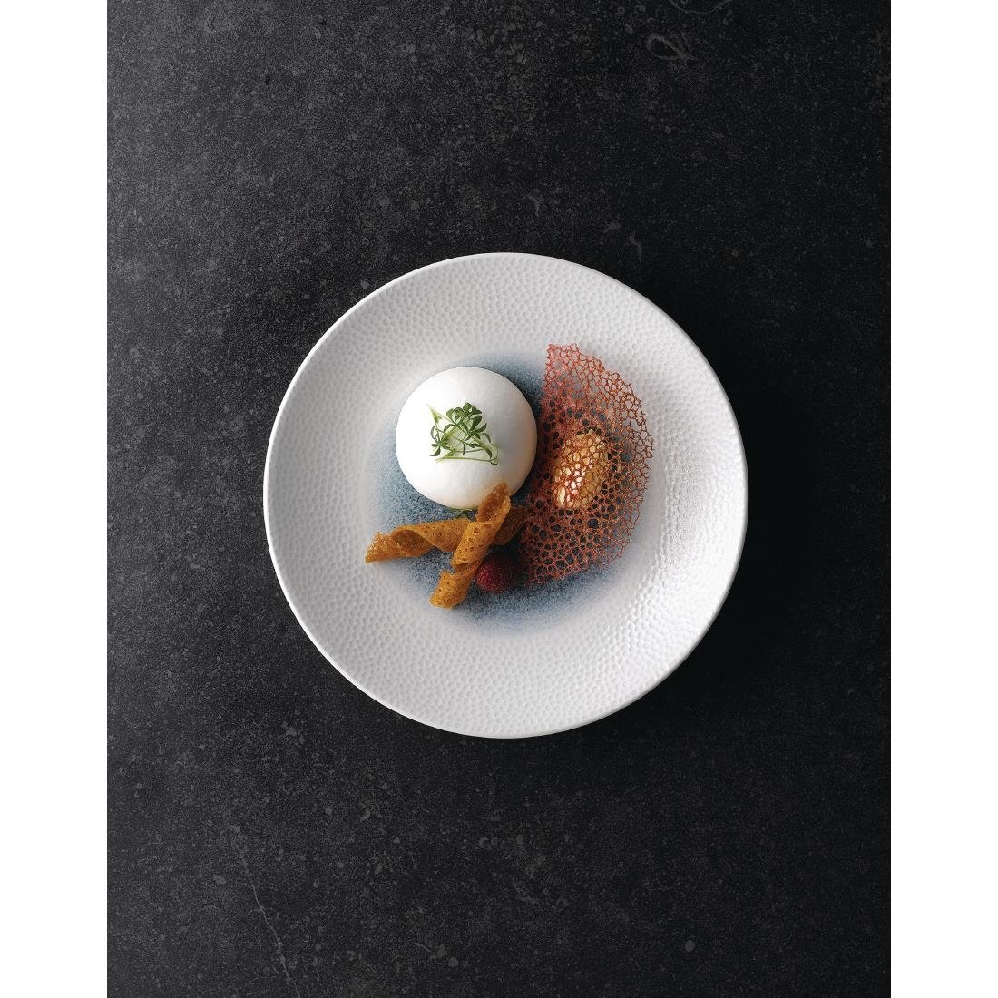 Churchill Isla Centre Print Deep Coupe Plates Topaz Blue 255mm (Pack of 12) - FC185 Plates Churchill