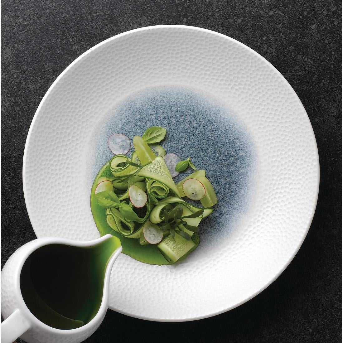 Churchill Isla Centre Print Deep Coupe Plates Topaz Blue 281mm (Pack of 12) - FC184 Plates Churchill