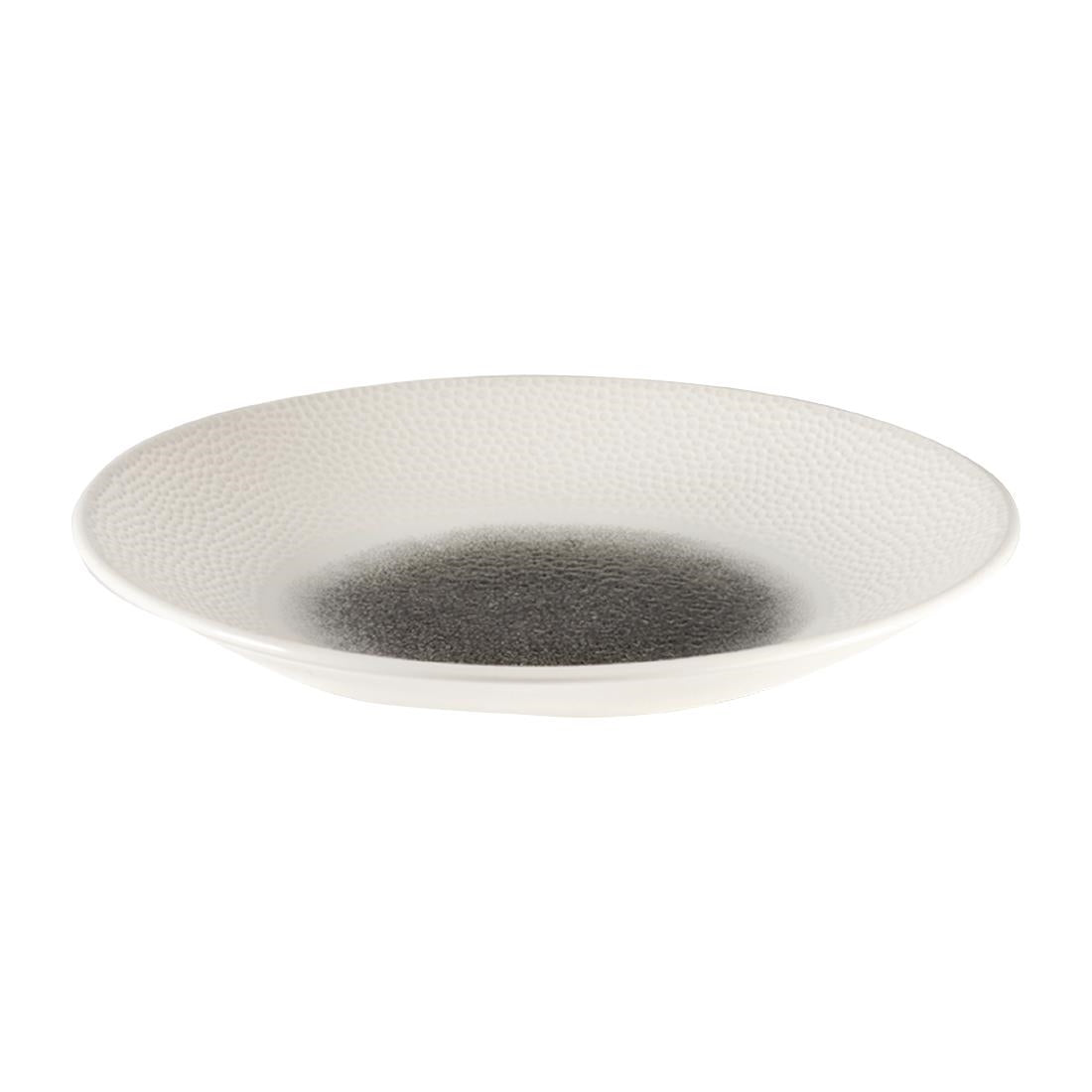 Churchill Isla Centre Print Deep Coupe Plates Quartz Black 255mm (Pack of 12) - FC187 Plates Churchill