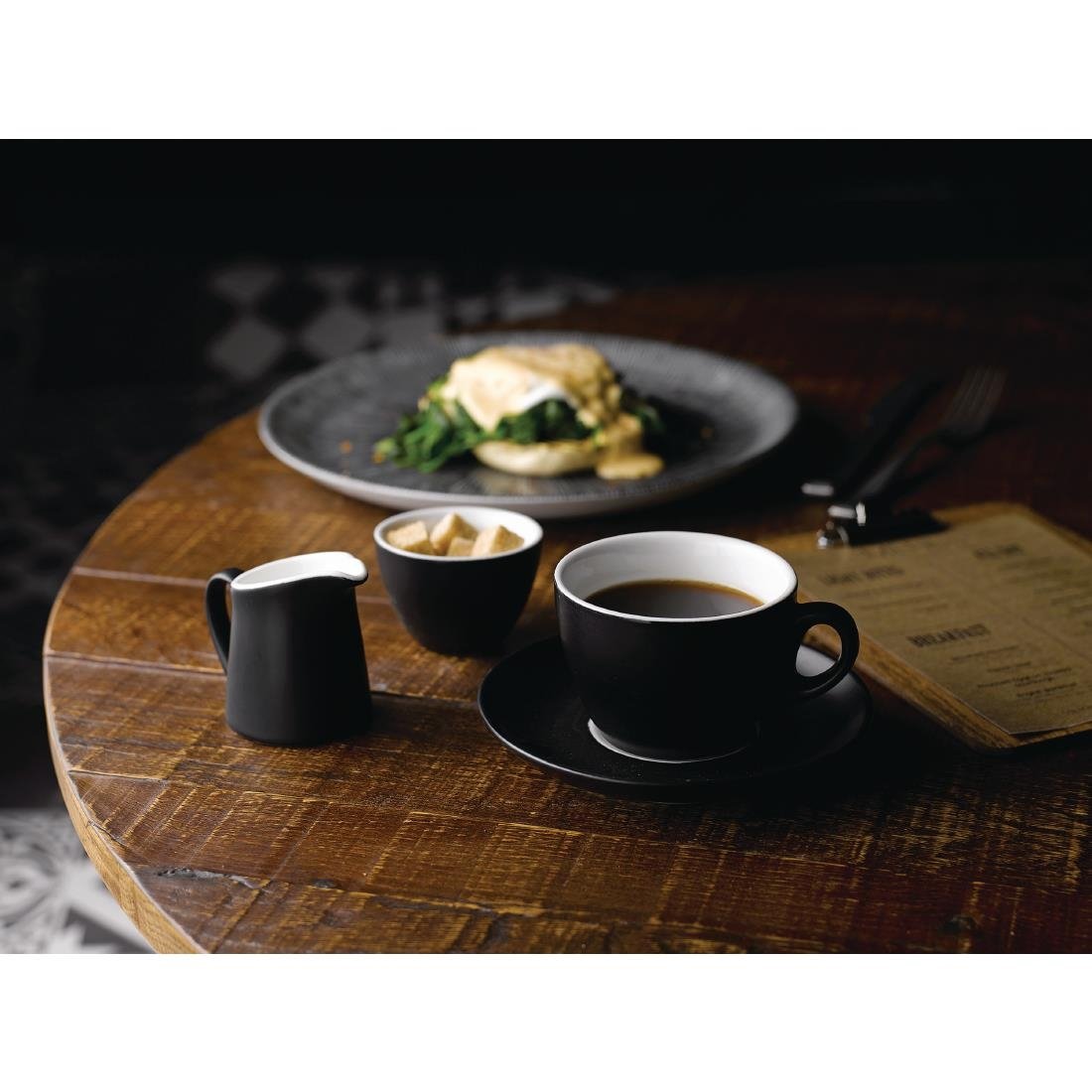 Churchill Menu Shades Jugs Ash Black 60ml 2oz (Pack of 4) - FC199 Churchill Art de Cuisine Churchill
