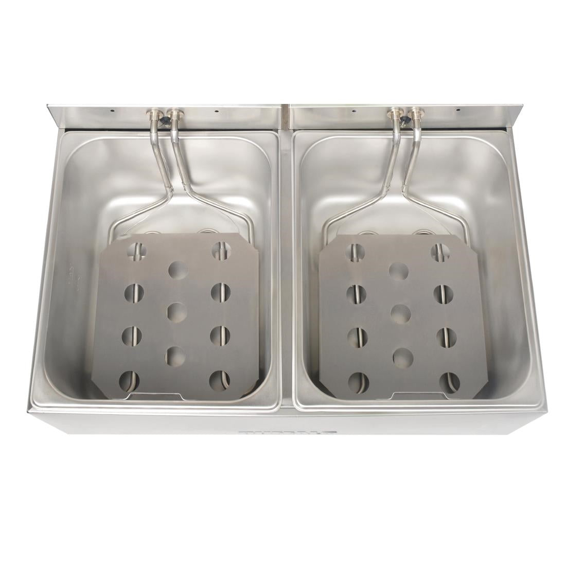 Buffalo Twin Tank Twin Basket 2x5Ltr Countertop Fryer 2x2.8kW - FC257 Buffalo