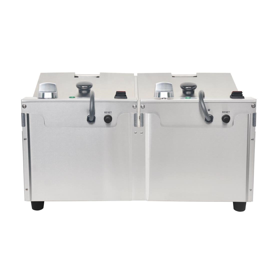 Buffalo Twin Tank Twin Basket 2x5Ltr Countertop Fryer 2x2.8kW - FC257 Buffalo