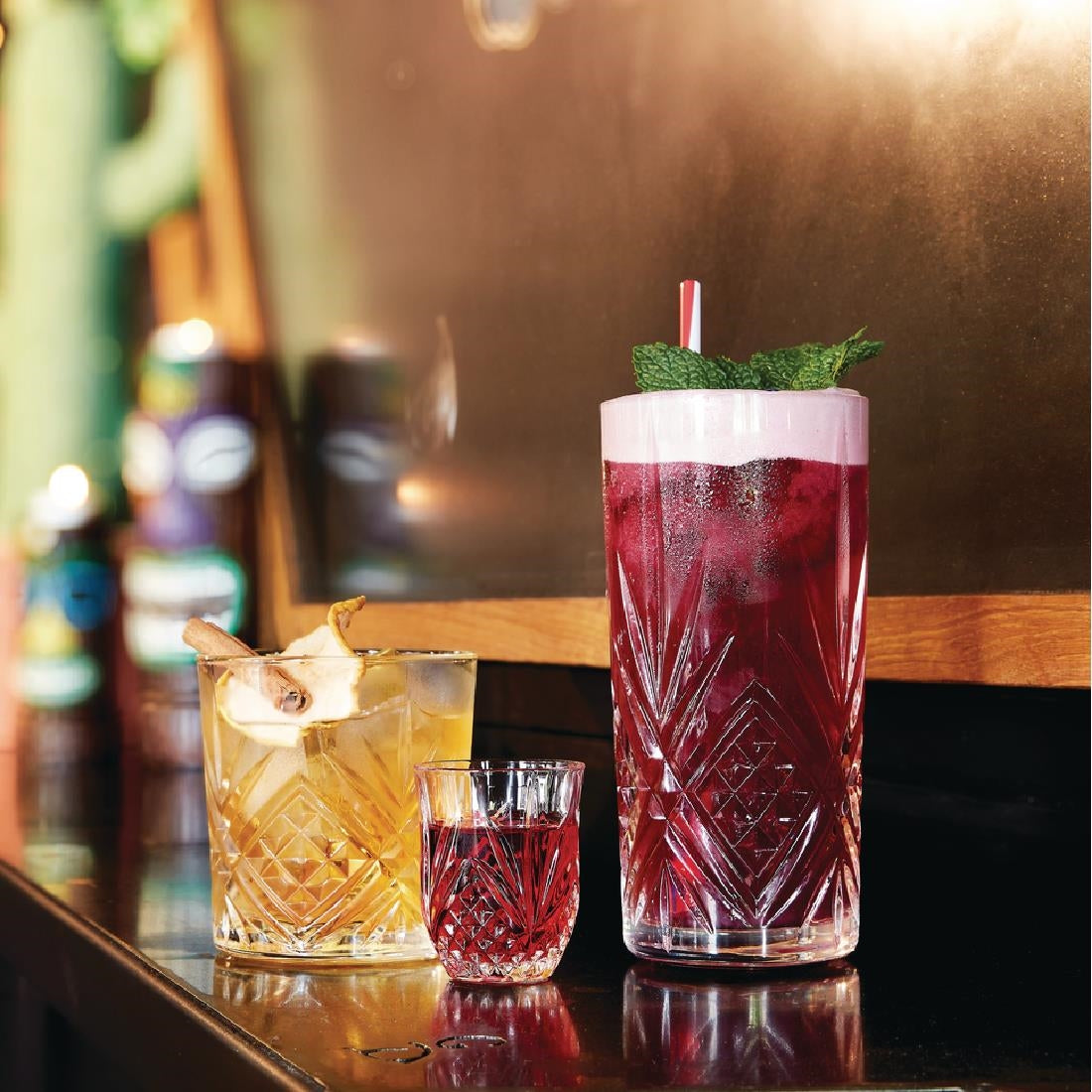 Arcoroc Broadway Old Fashioned Glasses 300ml (Pack of 24) - FC272 Cocktail Glasses Arcoroc