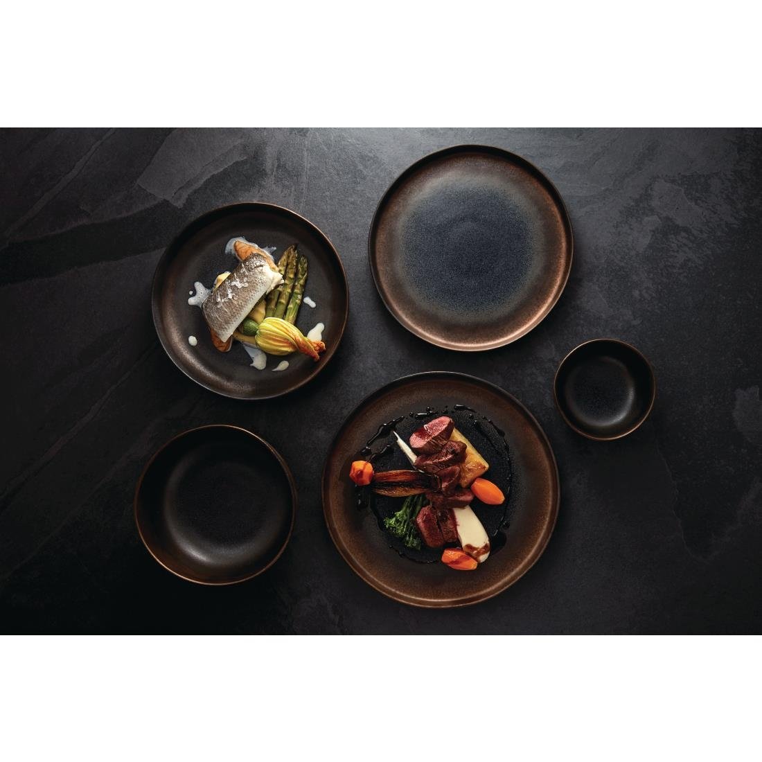 Olympia Ochre Deep Bowls 170mm 900ml (Pack of 6) - FC288 Bowls Olympia