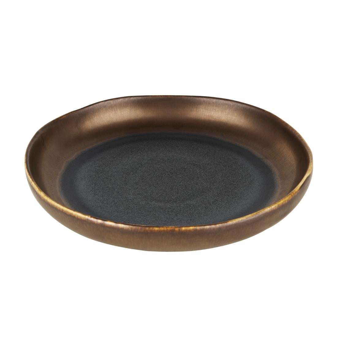 Olympia Ochre Flat Bowls 210mm 700ml (Pack of 6) - FC287 Bowls Olympia