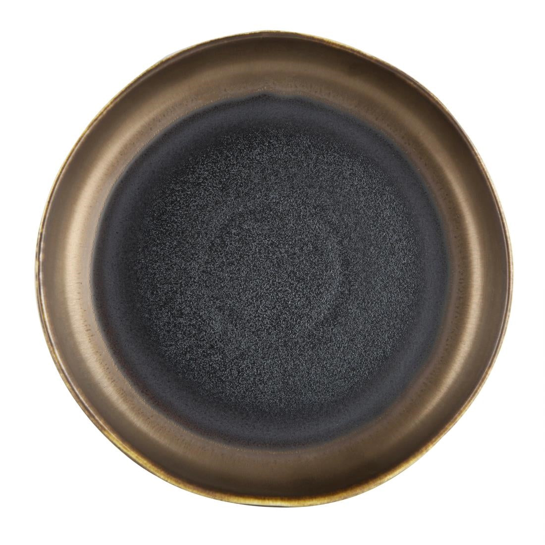 Olympia Ochre Flat Bowls 210mm 700ml (Pack of 6) - FC287 Bowls Olympia