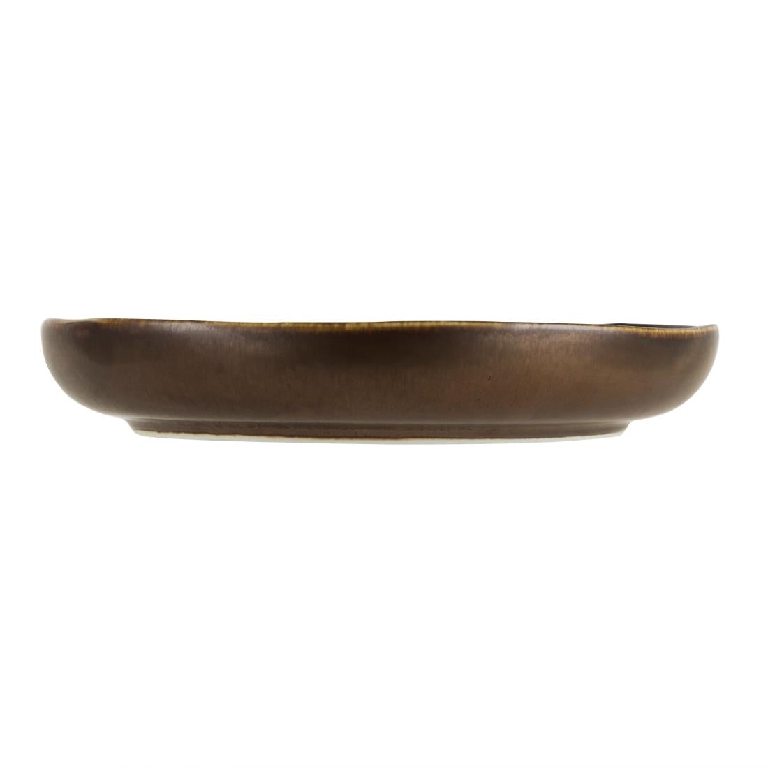 Olympia Ochre Flat Bowls 210mm 700ml (Pack of 6) - FC287 Bowls Olympia