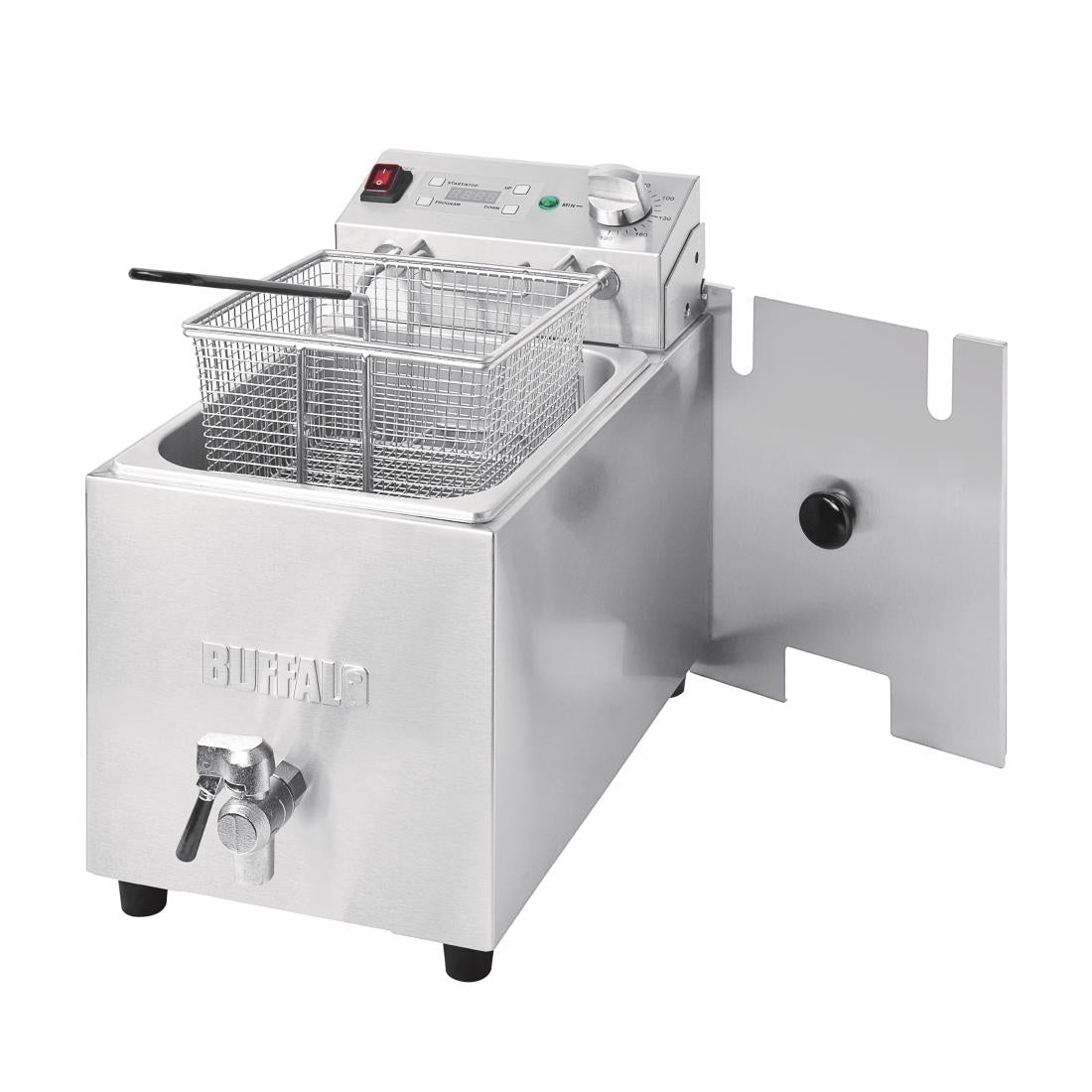 Buffalo Single Tank Single Basket 8Ltr Countertop Fryer with Timer 2.9kW - FC374 Buffalo