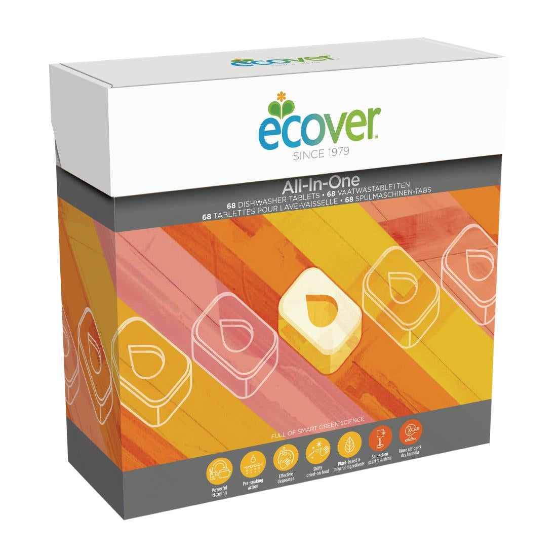 Ecover All-in-One Dishwasher Tablets (Pack of 68) - CX192 Ecover