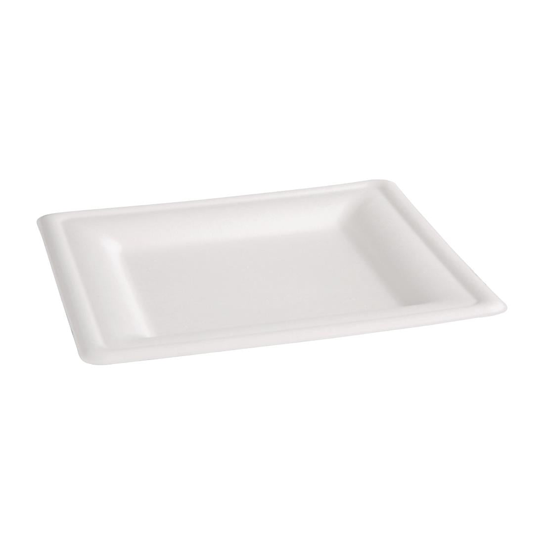 Fiesta Compostable Bagasse Square Plates 159mm (Pack of 50) - FC518 Fiesta