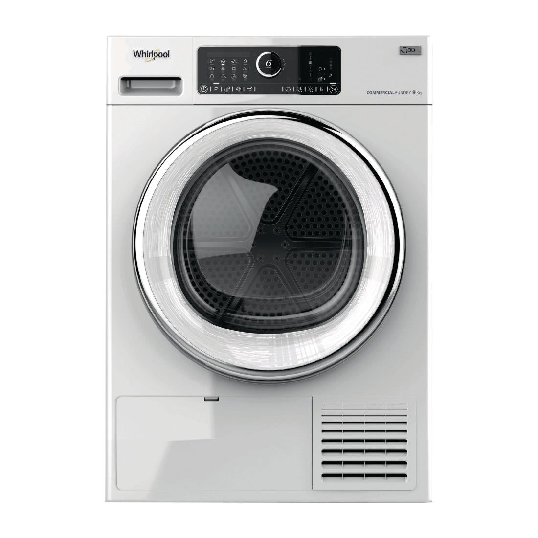 Whirlpool Omnia AWZ9HP/PRO 6th Sense 9kg A++ Heat Pump Condenser Tumble Dryer - FC699 Whirlpool