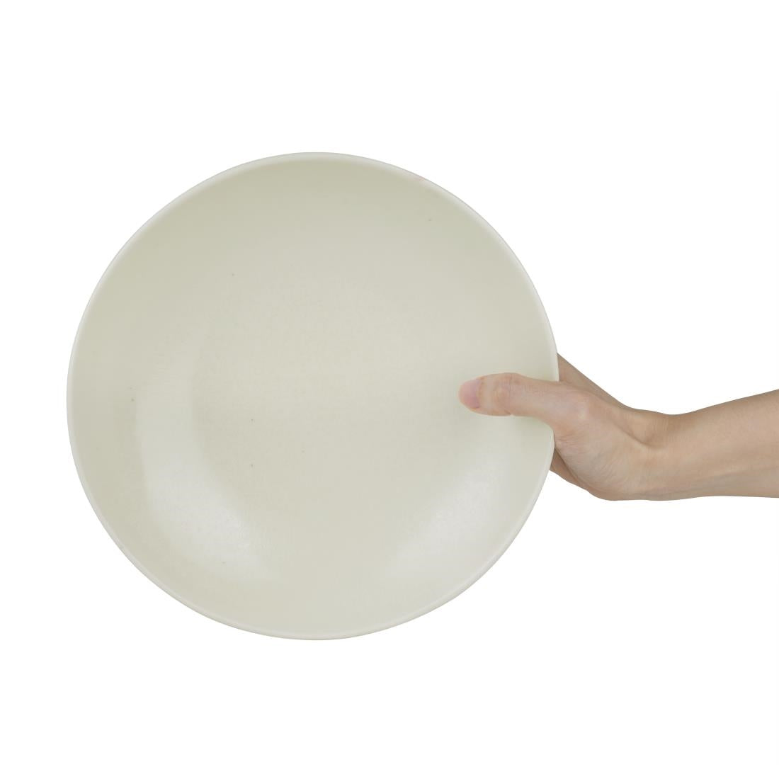 Olympia Build-a-Bowl Flat Bowls White 190mm (Pack of 6) - FC704 Bowls Olympia