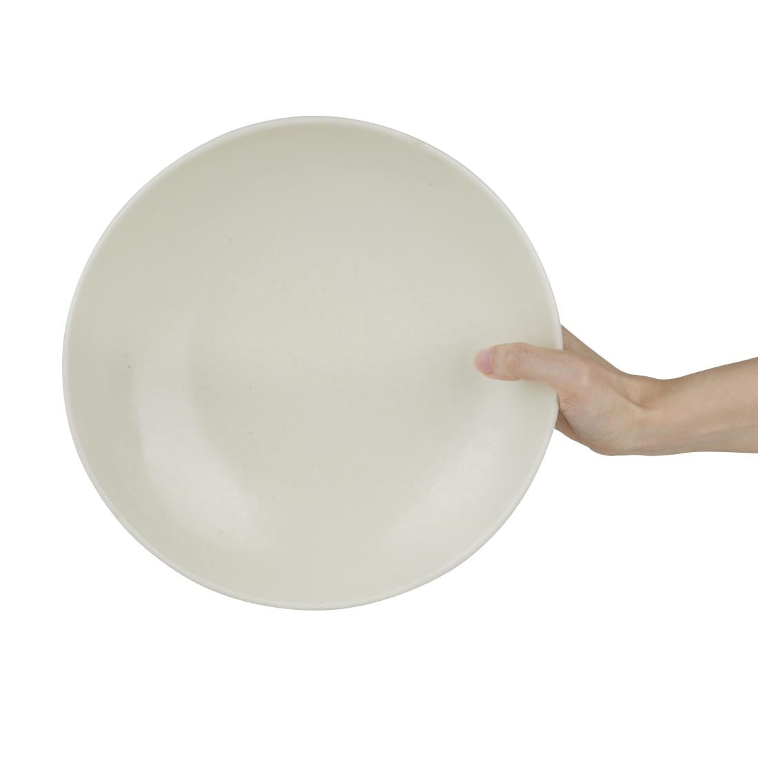 Olympia Build-a-Bowl Flat Bowls White 250mm (Pack of 4) - FC705 Bowls Olympia