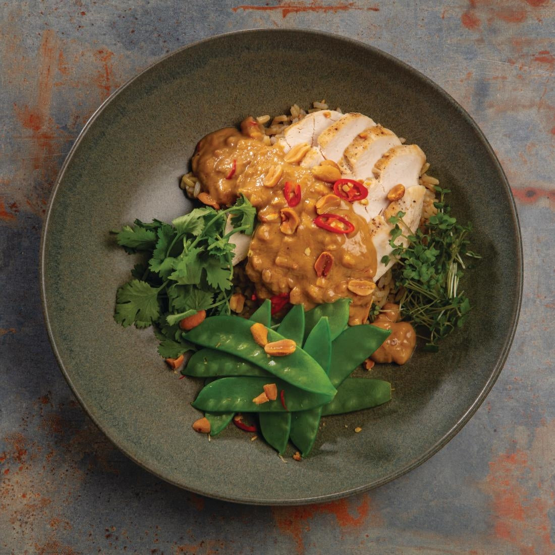 Olympia Build-a-Bowl Flat Bowls Green 190mm (Pack of 6) - FC710 Bowls Olympia