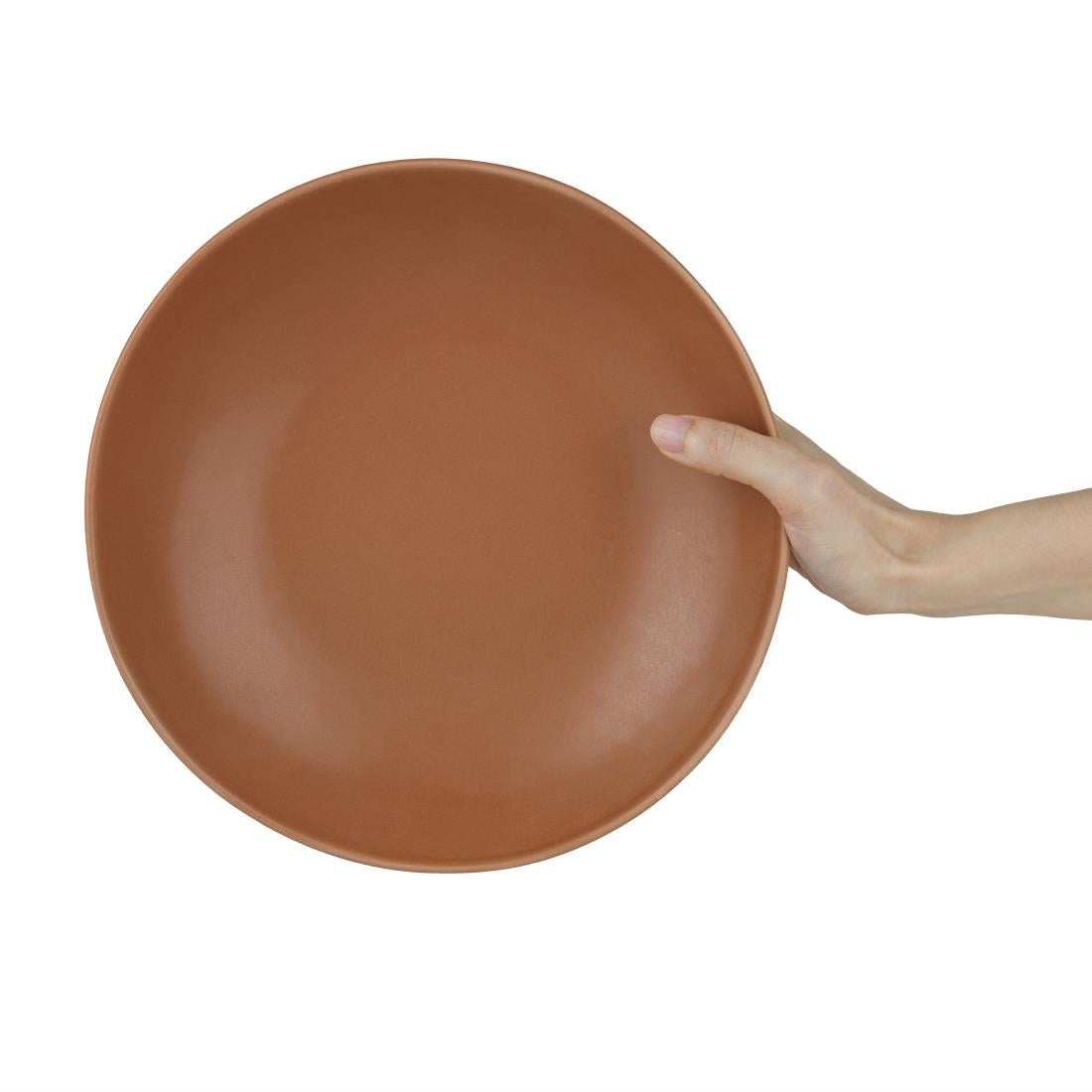 Olympia Build-a-Bowl Flat Bowls Cantaloupe 250mm (Pack of 4) - FC717 Bowls Olympia