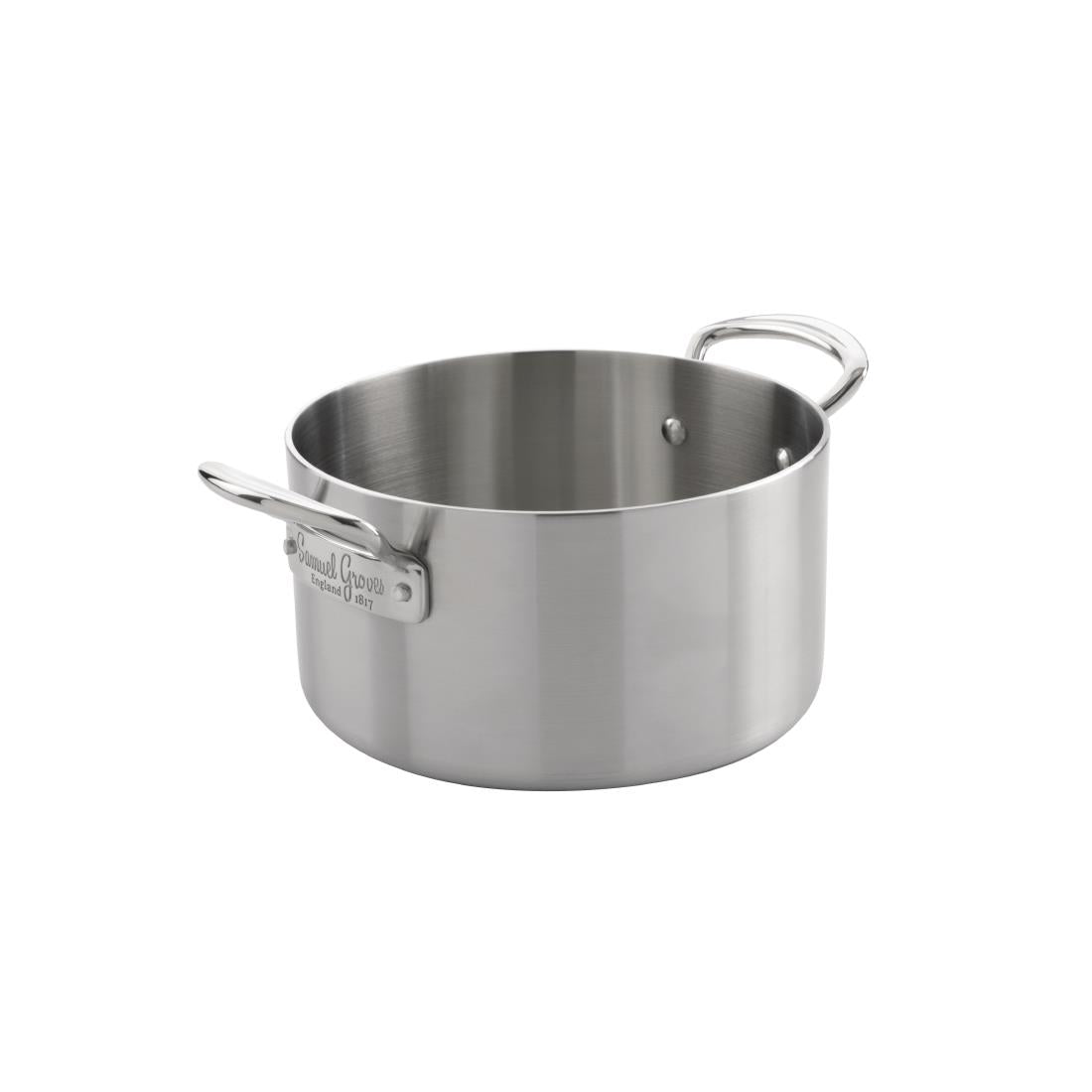 Samuel Groves Copper Core 5-ply Casserole Pan 200cm - FD097 Casserole & Stew Pans Samuel Groves